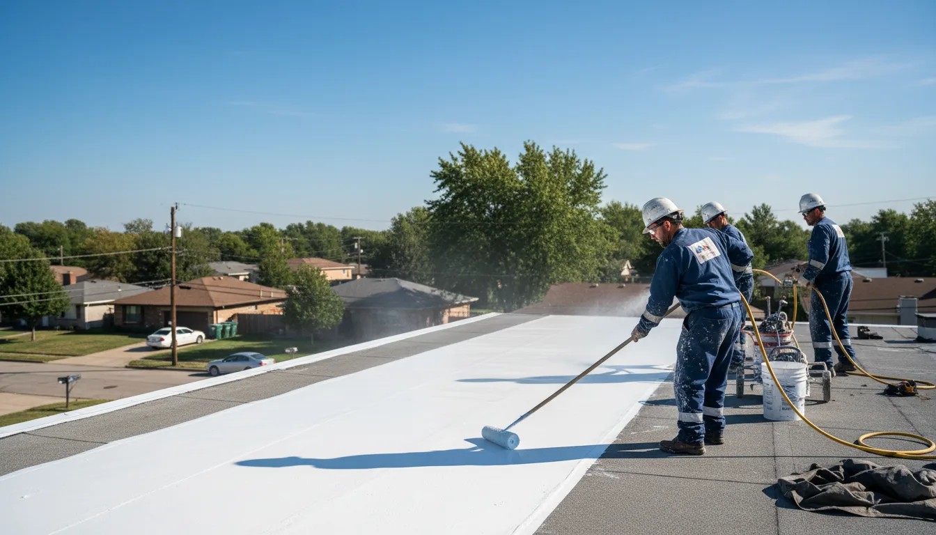 Commercial roof coating in Kirkville, NY near me